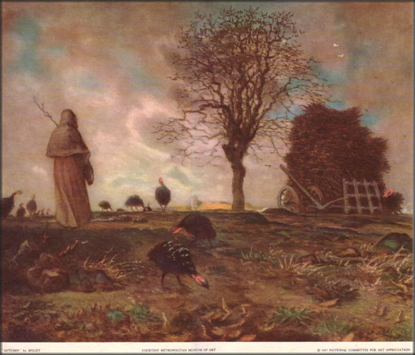 Millet - Autumn - Natl Committee For Art Appreciation print 1937